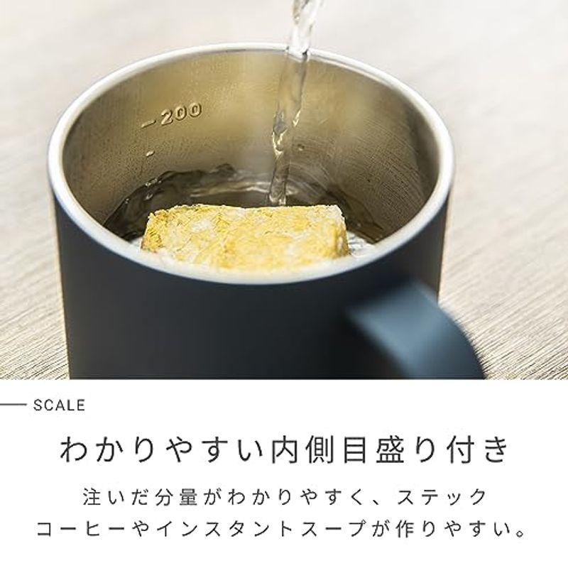 ピーコック ステンレスマグカップ 280ml 保冷 保温 真空二重構造 蓋付き マット仕上げ 目盛り付き 丈夫 アウトドア インテリア おし