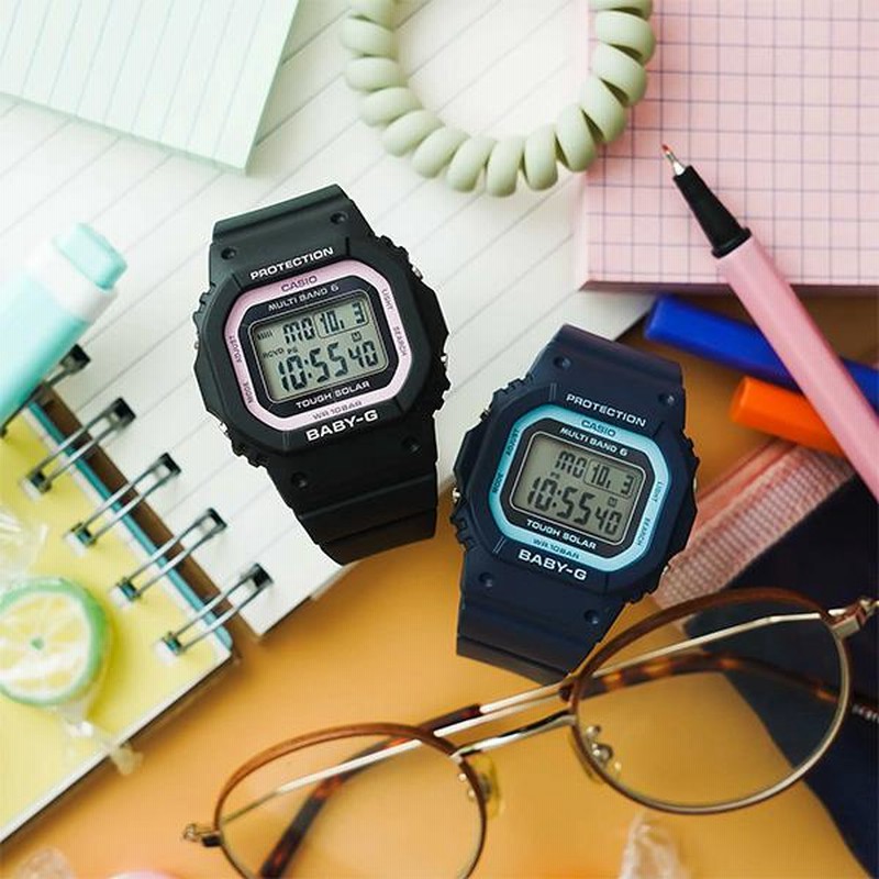 BABY-G BGD-560 ネイビー ソーラー腕時計 Basic（BABY-G） 腕時計 レディース 電波ソーラー 電池不要 baby