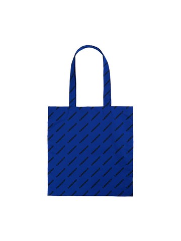 Recycled Nylon Shoulder Logo Bag [Blue]