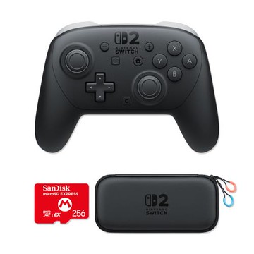 任天堂 NS2 Switch 2 Pro 控制器 手把+原廠便攜包+256GB記憶卡