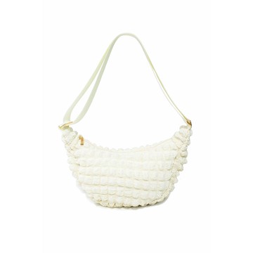 英國Kind Bag-鬆餅斜背包-奶油白