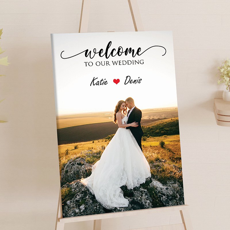 婚禮迎賓牌 婚紗照相框 welcome 婚禮客製 求婚佈置 婚禮用品