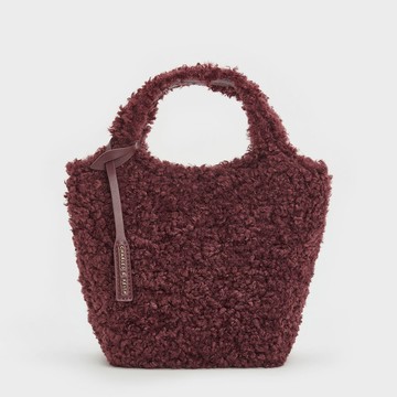 Arlys 仿羊毛手提包