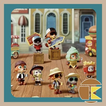 【12月預購】迪士尼瘋狂動物城 拍檔喬裝系列 動物方城市 盲盒 玩具 公仔 盒玩 一中盒8入 愛蛋客