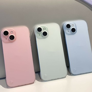 適用iphone16手機殼膚感磨砂蘋果15promax無邊框14小眾13硬12外貿  【鑫弘數碼音像】鑫弘-3C數碼