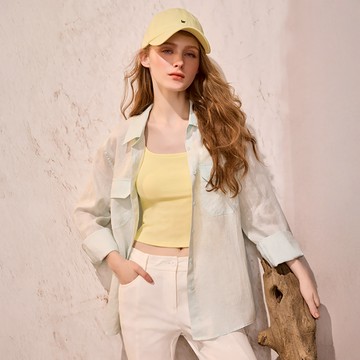 清透感亞麻襯衫(2色)