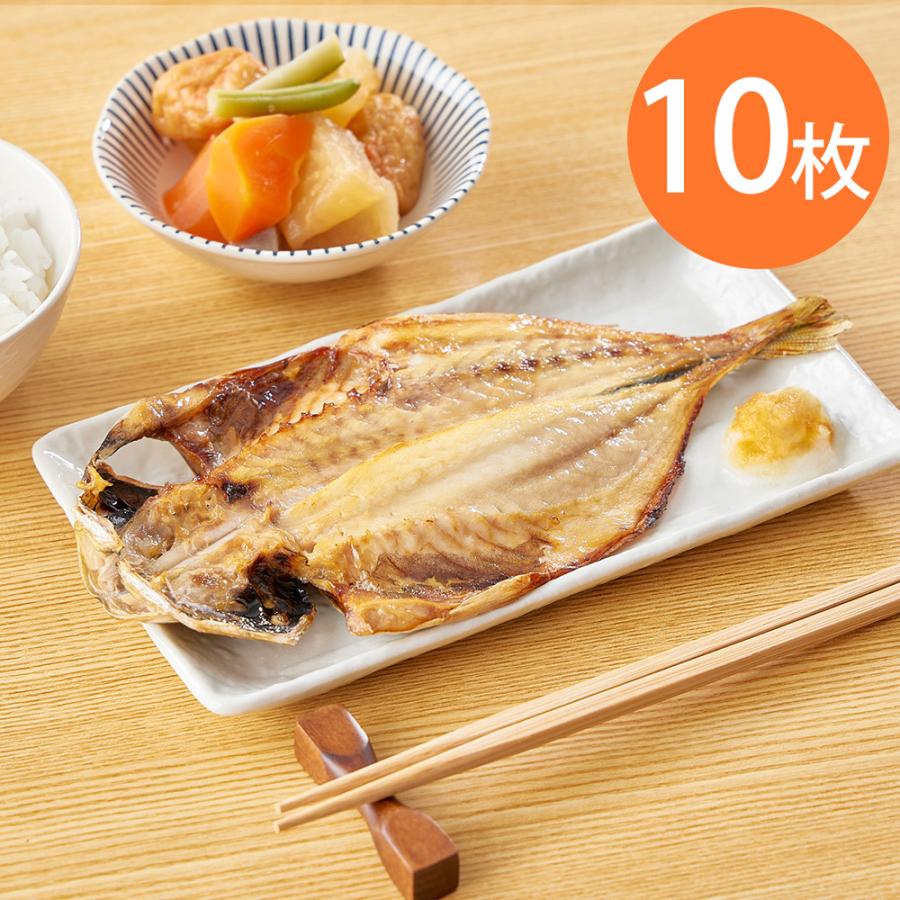 レンジで焼き魚 あじの開き 10枚セット 簡単 和食 惣菜 お取り寄せ 通販 お土産 お祝い プレゼント ギフト おすすめ