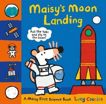 Maisy's Moon Landing (精裝立體翻拉書)  Lucy Cousins  新月
