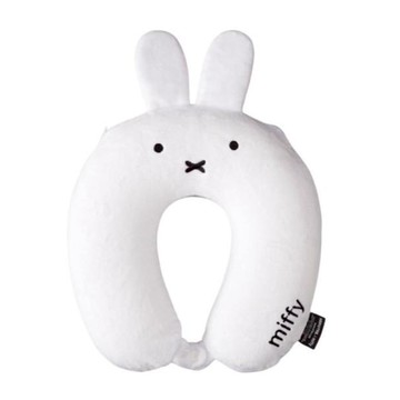 HAPI TAS miffy頸枕  白色  31 x 30 x 9cm