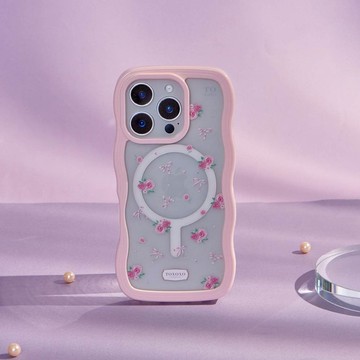 玫瑰物語雲朵波波MagSafe iPhone手機殼
