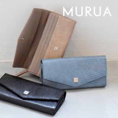 MURUA (ムルーア) かぶせ長財布 MONOGRAM MR-W1151-