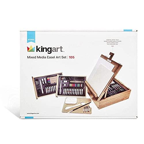 KINGART 129ミクストメディアイーゼルアートキット105点セット105点セット