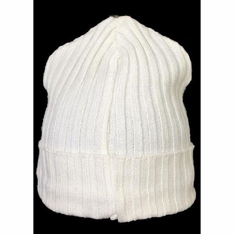CHROME HEARTS ニット帽 ビーニ　キャップ　ホワイト　美品 Chrome Hearts】 正規品☆ Big Daddy Cashmere Beanie White