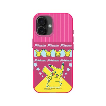 iPhone 16 Clear 粉漾桃 - 寶可夢 Pokemon - 多彩系列-皮卡丘