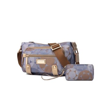 (免運)盛裝舞步新潮流時尚多隔層斜挎包帆布包中老年媽媽斜跨女包450