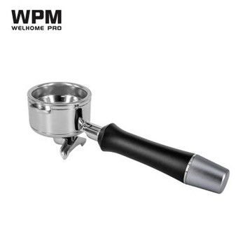WPM半自動咖啡機二合一活底沖煮把手組 無底+雙導流嘴(HG1301)
