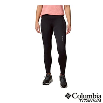Columbia 哥倫比亞 女款-快排緊身長褲-黑色 UAR96830BK/JS