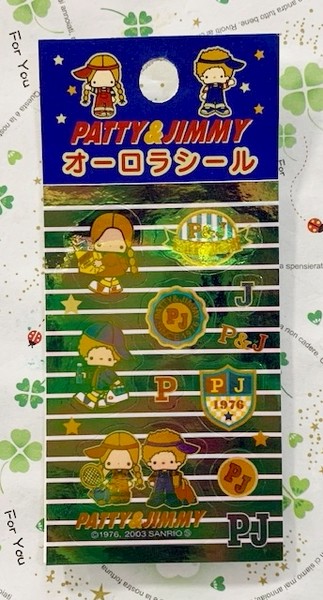 【震撼精品百貨】彼得&吉米Patty & Jimmy~三麗鷗 彼得&吉米貼紙-線條*03634