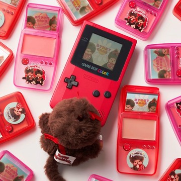 Amuse x monchhichi 遊戲機造型 唇頰兩用膏 蒙奇奇