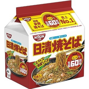 日清食品 焼そば 5食パック 500G×6パック (食品 袋麺 インスタント)