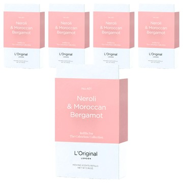 L'Original LONDON 洛瑞歐 能量晶石車用香氛 補充裝 2入  摩洛哥佛手柑 + 橙花  5組