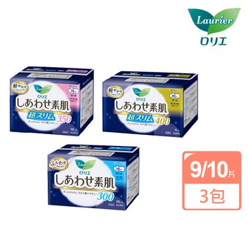 【Laurier 蕾妮亞】夜用素肌瞬吸衛生棉(3包組)