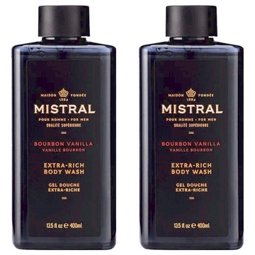 MISTRAL BODY 波本威士忌 洗髮沐浴露 煙燻威士忌  400ml  2瓶