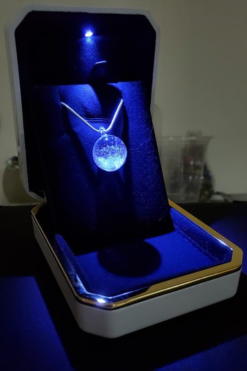 冰乳琉璃墜子 - 飴玉(15mm)(母乳琉璃/母乳紀念品/飾品)((含禮盒)