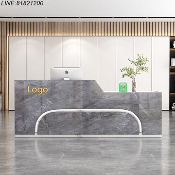 前台櫃 接待臺 前臺 吧臺 咨詢臺 收銀臺 免運 付發票 吧臺收銀臺烤漆簡約現代美容院服裝店柜臺桌公司前臺接待臺咨詢臺 支持訂製 logo訂製 支持組裝