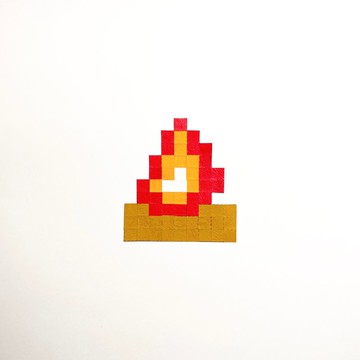 【露營系列 - 營火】拼貼畫材料包