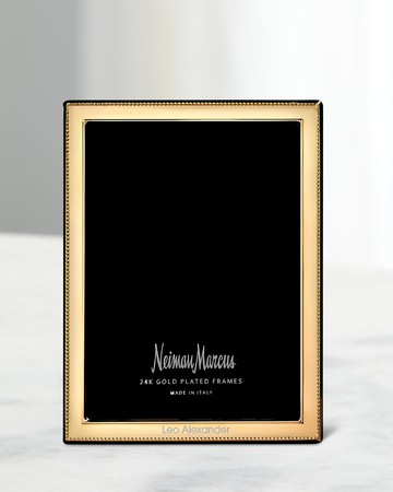 Bead Gold-Plated Personalized Picture Frame, 4x6