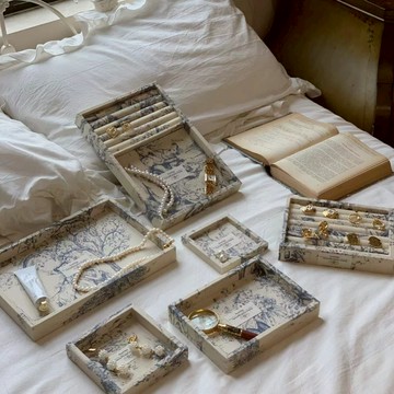 CHU｜巴黎後花園飾品盤 飾品收納盒 托盤 擺件置物盤  居家收納 拍照道具 收納  擺拍 飾品