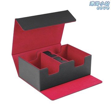 【強磁吸側插】卡牌收納盒 遊戲周邊 卡牌盒 卡套 收納盒 卡牌保護 400+大容量 PU皮革 多功能套裝 桌遊玩家必備