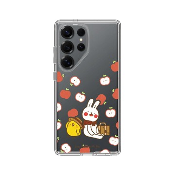 Galaxy S25 Ultra Clear 透明 - 懶散兔與啾先生 Lazy Rabbit and Mr.Chu - 蘋果