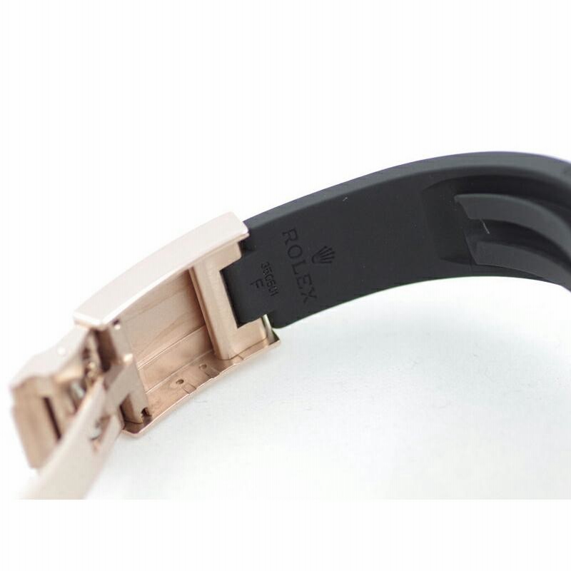 ロレックスヨットマスター 116655 純正ラバーベルト ロレックス ROLEX ヨットマスター 116655 K18ピンクゴールド K18