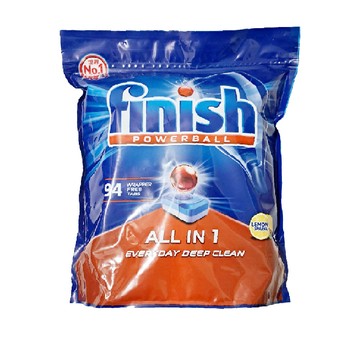 洗碗機洗劑 【日本 FINISH】ALL in 1洗碗機專用餐具清潔錠-94錠-檸檬(日本進口平輸品)