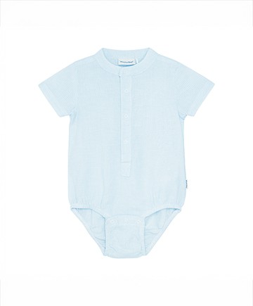 短袖包屁衣(藍灰)68cm