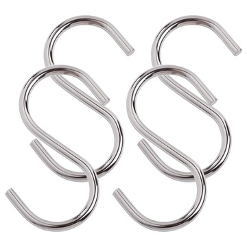 米諾諾 鋁S鈎 多用途掛鉤  銀色 S鈎  4個