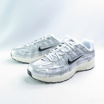 NIKE CD6404105 P-6000 男女休閒鞋 運動鞋 復古 緩震 金屬質感 白/金屬銀【iSport愛運動】