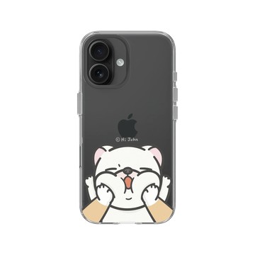 iPhone 16 Clear Case（相機按鈕） 透明 - 嗨小強 Hi John - 擠小強