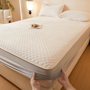 床笠單件冬季牛奶珊瑚絨夾棉加厚床罩款床單防滑床墊席夢思保護套