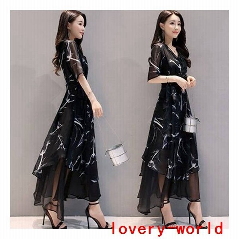 パーティードレス結婚式ワンピース大きいサイズ半袖フォーマルロングワンピースお呼ばれドレス女性二次会レディース代30代40代 通販 Lineポイント最大get Lineショッピング