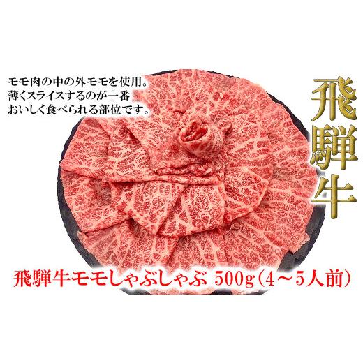 ふるさと納税 岐阜県 下呂市 菊の井 飛騨牛モモしゃぶしゃぶ  500g（4〜5人前）牛肉 ブランド牛 国産 下呂温泉