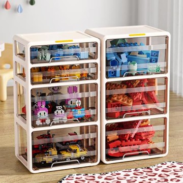 收納柜抽屜式多層塑料儲物柜客廳零食玩具積木樂高辦公室置物柜
