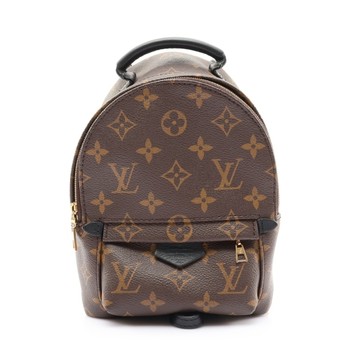 LOUIS VUITTON LV 路易威登 Palm Springs Mini 後背包 棕色 原花 PVC塗層帆布 M44873 【二手名牌BRAND OFF】