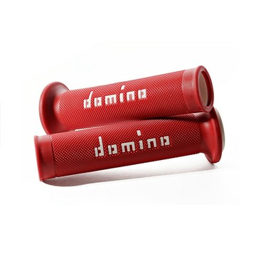 domino 機車握把套 A010 MOTO GP車隊御用款-紅底白字