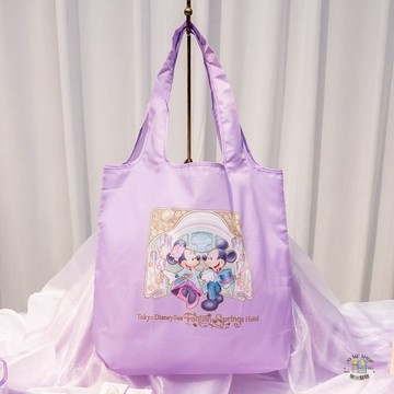 日本🇯🇵 東京迪士尼 海洋 限定 Disney 夢幻泉鄉大飯店 夢幻館 摺疊 購物袋 環保袋 超市 大容量