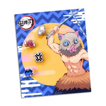 STORY故事銀飾-鬼滅之刃造型耳環-伊之助款