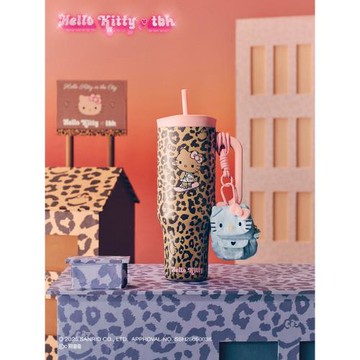 tbh野獸派家居三麗鷗Hello Kitty巨無霸保溫杯吸管杯不銹鋼保冷杯