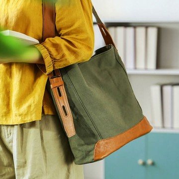 復古簡約帆布托特包032706